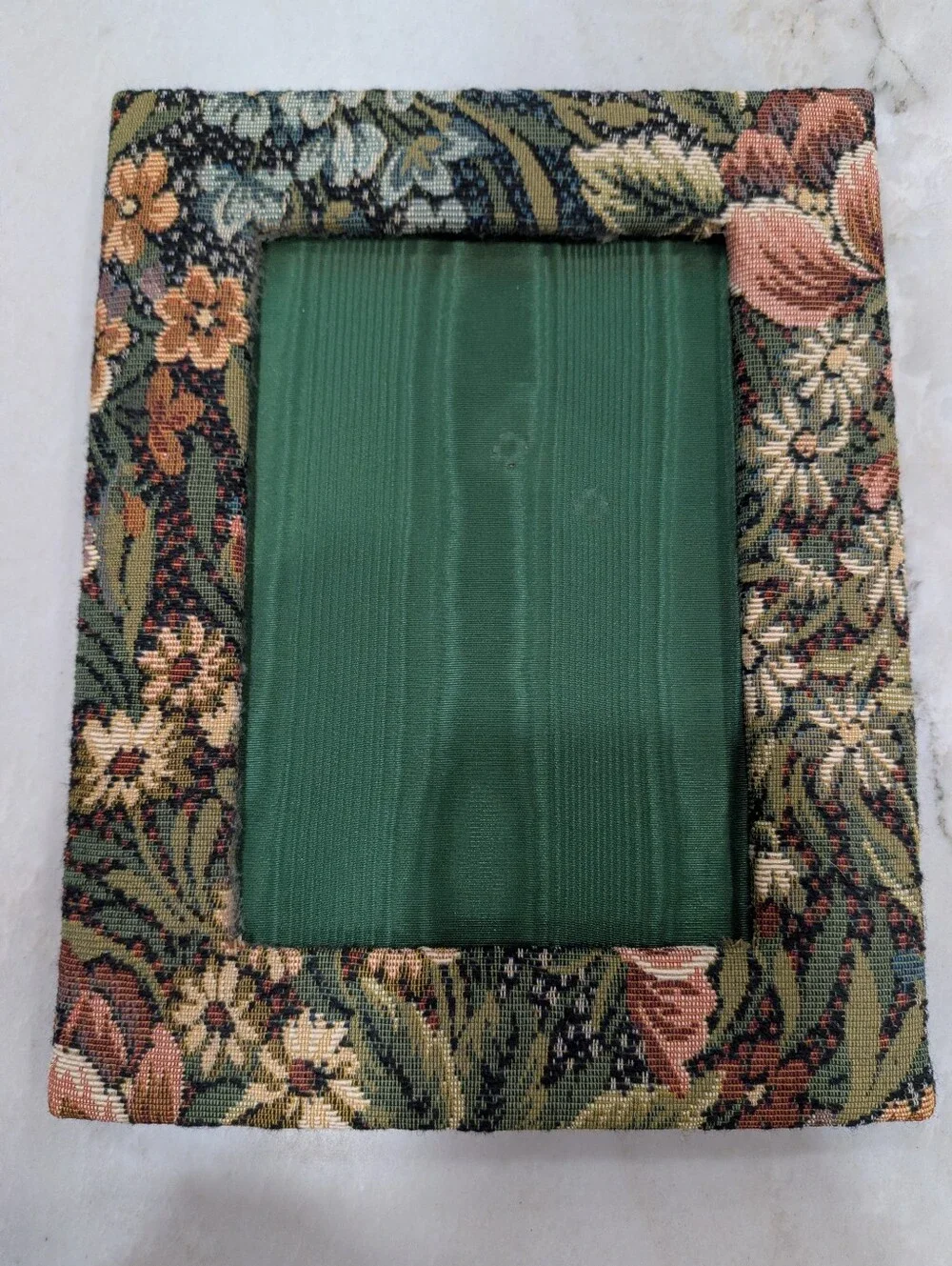 Vintage Floral Tapestry Picture Frame